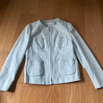 Ballsey 라이트 블루 노카라 자켓 사이즈 42