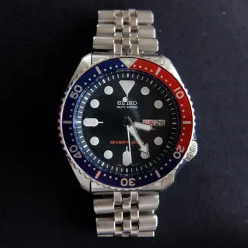 SEIKO 자동 와인딩 다이버 워치 7S26-0020 작동품