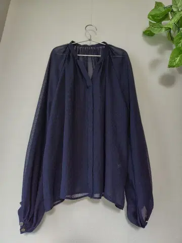 IENA 시어 조젯 개더 블라우스 이에나