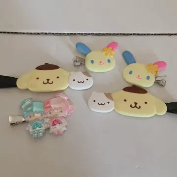 산리오 헤어 클립 묶음 판매