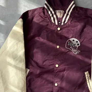 14940 리 자수 미식축구 나일론 바시티 자켓