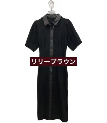 Lily Brown 블랙 셔츠 원피스 반팔