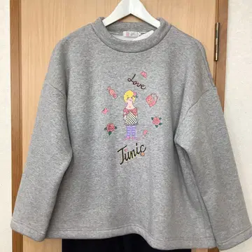 카모이 요코 TUNIC 상의 트레이닝복 정말 따뜻한 봄버 속기모