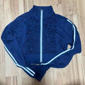 jouetie 프릴 트랙 자켓 네이비