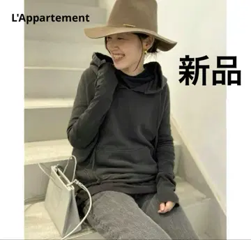 택 포함 새상품 라빠르망 NILI LOTAN 후드 맨투맨 카키