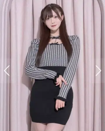 pium  비쥬 초커 니트 원피스