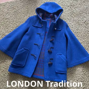 새상품급 LONDON Tradition 더플 코트 케이프 판초