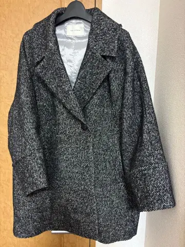 NANO universe 이번 시즌 미사용! 체스터 오버사이즈 코트 블랙