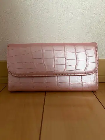 크로커다일 핑크 장지갑