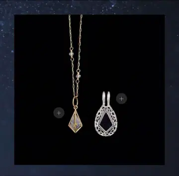 agete 아가트 2024 한정판 페르스파 목걸이 자수정 금색 참