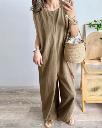 모카색 슬리브리스 살로펫