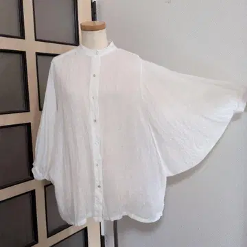 08mab 린넨 돌먼 슬리브 블라우스 셔츠