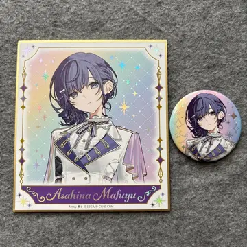 프로세카 감사제 색지 캔뱃지 마후유