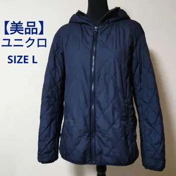 유니클로 보아 안감 퀼팅 점퍼 남성용 네이비 SIZE L