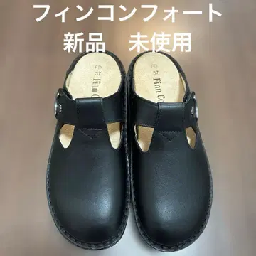 새상품 핀 컴포트 샌들 블랙 사이즈 37 (23.5cm)