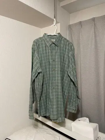 L.L.Bean 체크 무늬 긴팔 셔츠 M 사이즈