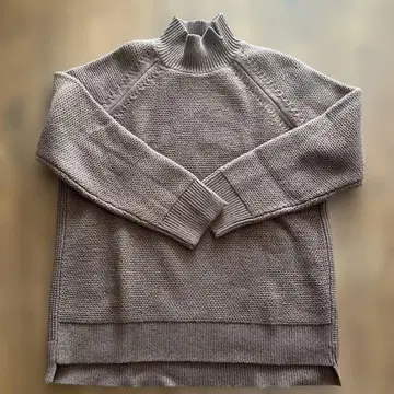 UNIQLO 질 샌더 브라운 하이넥 니트 스웨터 XL