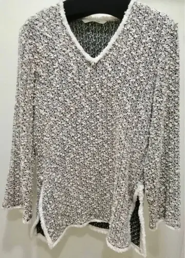 [ 컨디션 최상 ] PLAIN PEOPLE 트위드 풀오버 니트 사이즈 3