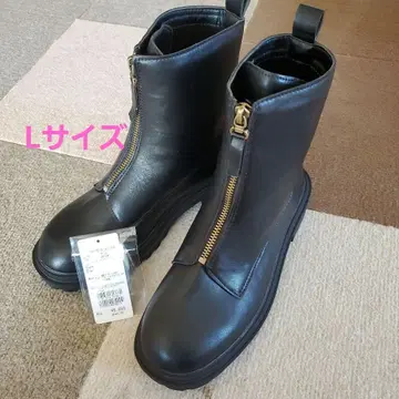 [ 미사용 ] 에카 소포 센터 지퍼 부츠 L 사이즈