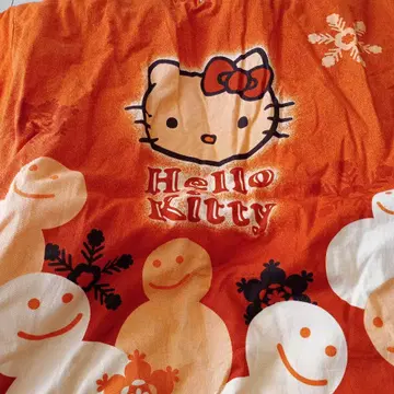 헬로키티 눈사람 도테라 오렌지