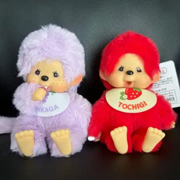 새상품 몬치치 도치기 아시카가 플라워 파크 지역 한정 키링 2개 세트
