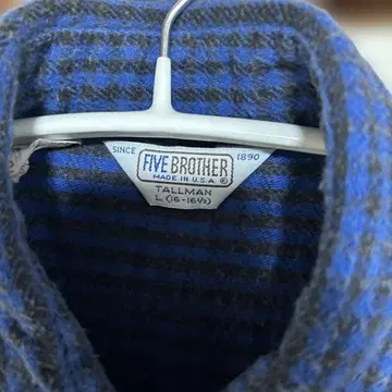 파이브 브라더스 플란넬 셔츠 usa제