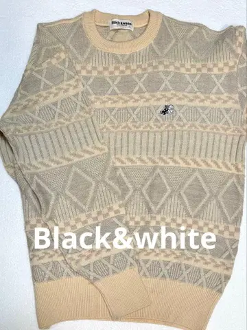 [ 새상품급 ] 3Black&White 골프 스웨터 니트 베이지 L