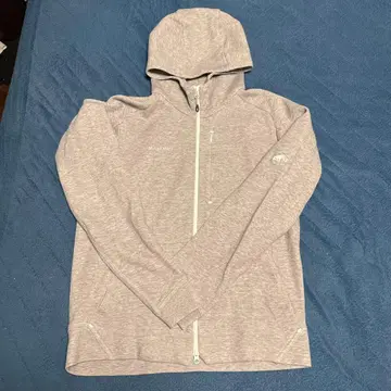 MAMMUT 후드 부착 그레이 후드티