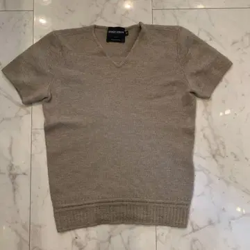 [캐시미어 100% ] GIORGIO ARMANI 반팔 니트 스웨터