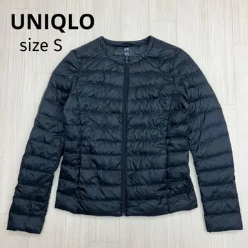 유니클로 울트라 라이트 다운 지퍼 후드티 블랙 S