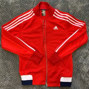 adidas 빨간색 집업 저리 새상품급