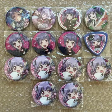 뱅드림 우다가와 아코 캔뱃지 묶음 판매