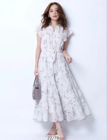 JUSGLITTY 아이비 프린트 원피스 모카 핑크