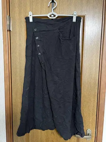 Y's 코튼 사루엘 팬츠 주름 가공