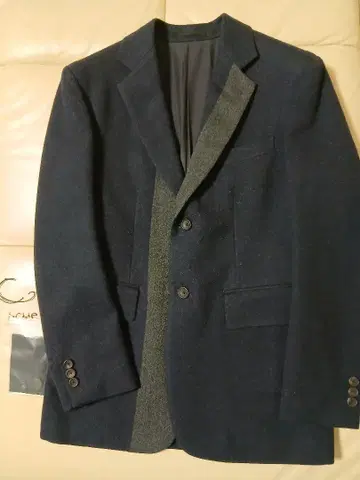 Scye 사이 36 테일러드 자켓 다크 네이비 + 그레이 M 빔즈