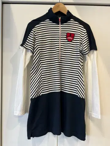 Munsingwear 스트라이프 패턴 원피스