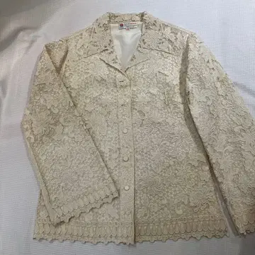 수제 자수 100% 실크 긴팔 셔츠 34