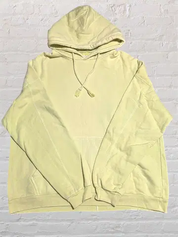 풀오버 후드티 L 옐로우 계열 우루도쿄 오버 사이즈