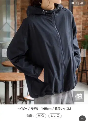 네이비 마운틴 후드티 사이즈 L