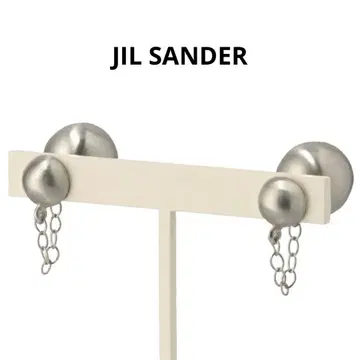 JIL SANDER 실버925 공 스터드 귀걸이 실버