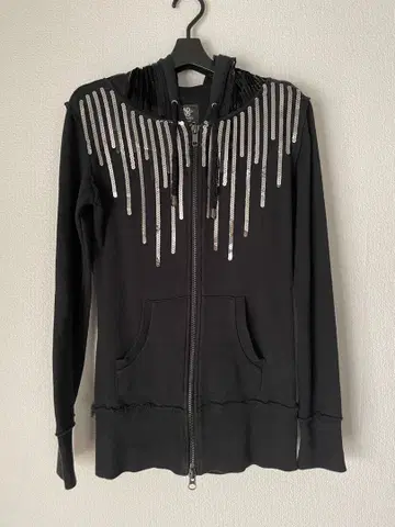 GLAD NEWS 스팽글 후드티