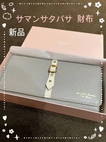 새상품 사만다 타바사 여성용 그레이 장지갑