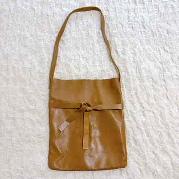 TIDEWAY 브라운 가죽 숄더백