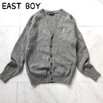 EAST BOY 가디건 V넥 울100% 스쿨 가디건