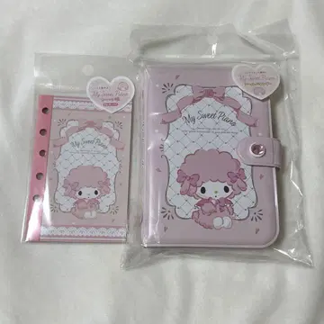 미사용 새상품 산리오 피아노쨩 씰 바인더 씰북 세트