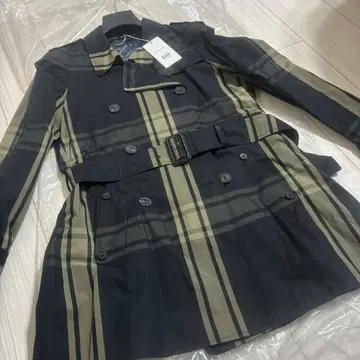 새상품 Aquascutum 아쿠아 스큐텀 트렌치 레인코트 블랙