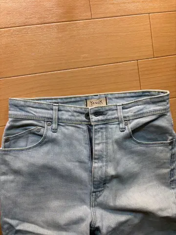 YANUK 라이트 블루 플레어 데님 팬츠