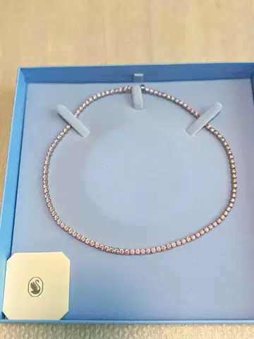 스와로브스키 Matrix 테니스 목걸이 핑크