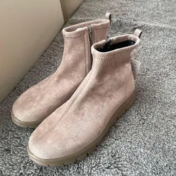 EDWIN 베이지 스웨이드 부츠 M 사이즈