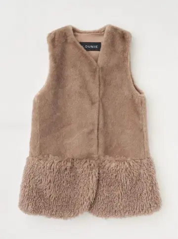 lounie 인조 모피 베스트